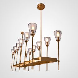 Люстра На Штанге Torche De Verre Linear Chandelier 12 By Imperiumloft