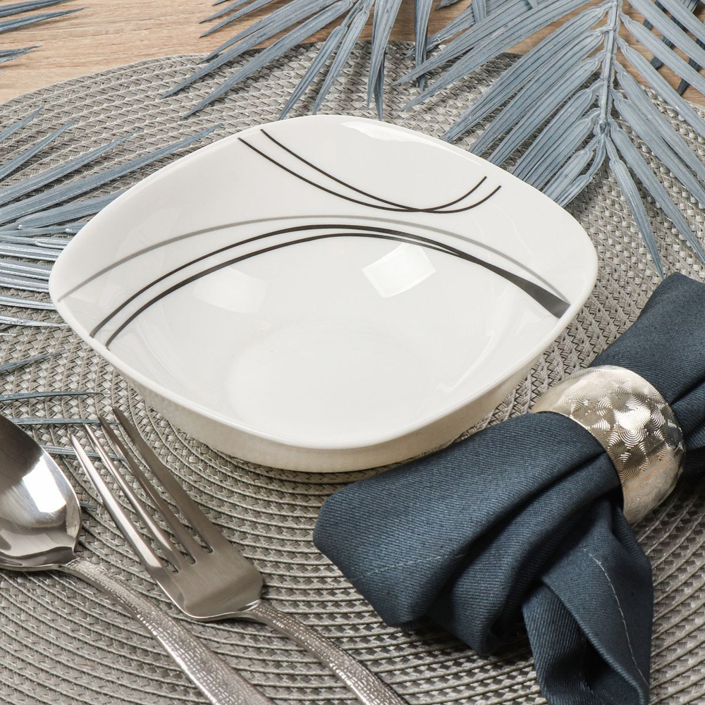 Сервиз столовый стеклокерам, 15 пр, 6 перс, Daniks, Токио, K1306-2