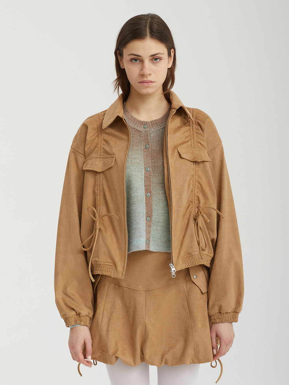 Женская Куртка Collection Suede Shirring