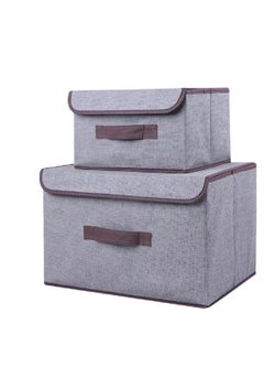 Короб для хранения вещей с крышкой, 2шт