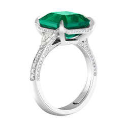 Кольцо с Изумрудом и Бриллиантами, R0070-51/1