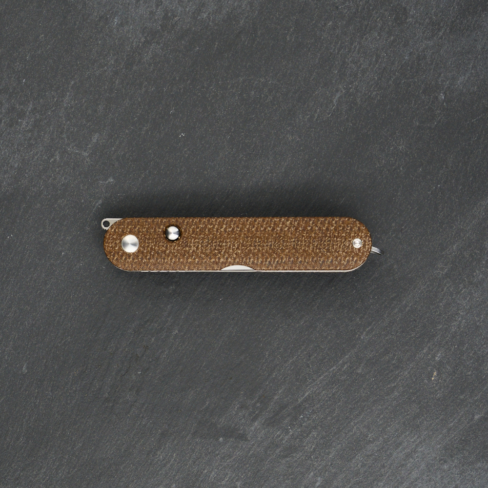 Нож складной Rapax Kiki Brown Micarta Satin