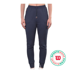 Женские теннисные брюки Wilson Slim Jogger - классический темно-синий