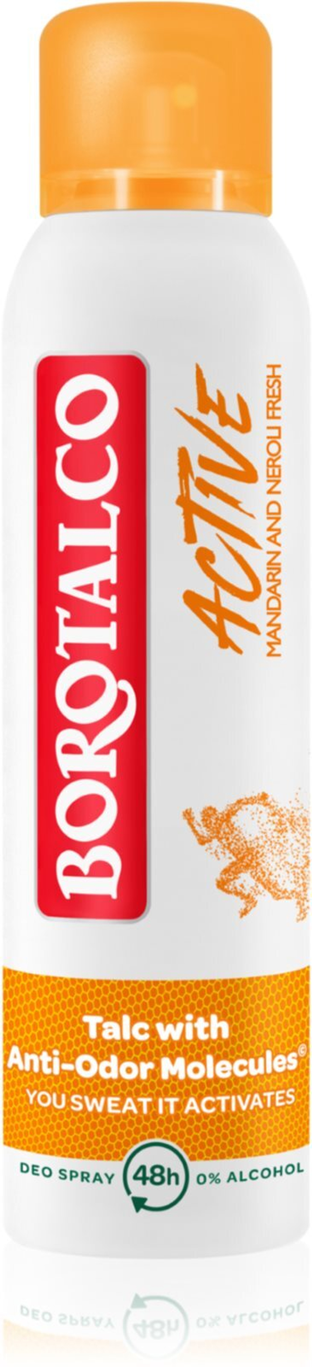Borotalco Active Mandarin & Neroli - освежающий дезодорант-спрей 48 часов /   150  ml  / GTIN 8002410044096