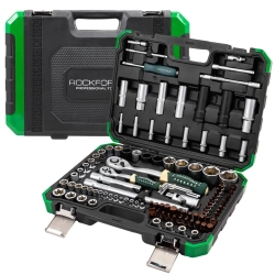 Набор инструментов 108+6пр. 1/4''1/2''6pt RockFORCE RF-41082-5 GOLD