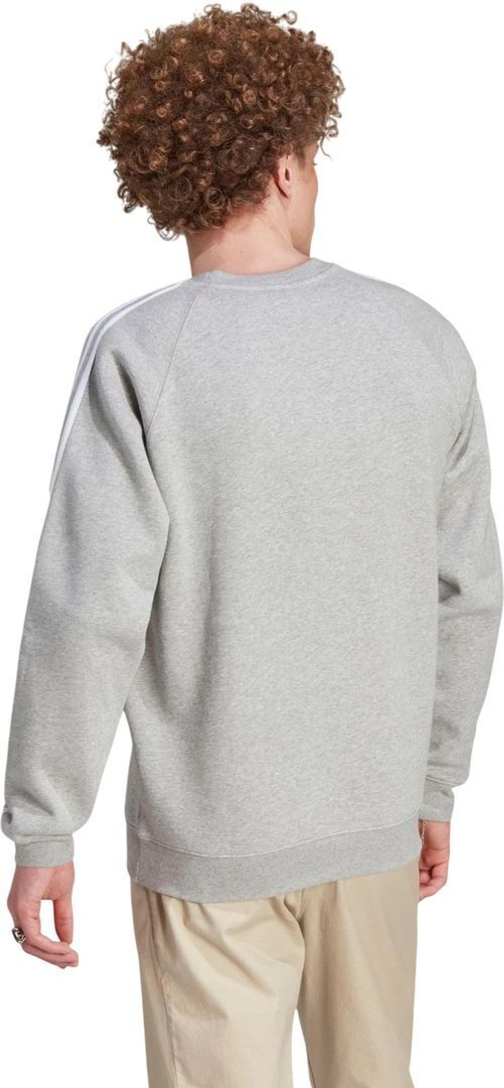 Толстовка Adidas 3-STRIPES CREW серый