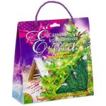 Ель декоративная Bondibon "Самая компактная Елка "Укрась своими руками!" 120*160см, в комплекте набор украшений