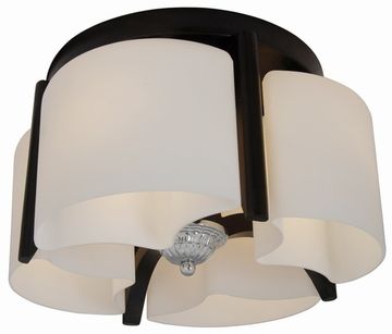 85652/4C BROWN+CHROME (1) Люстра