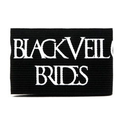 Напульсник Black Veil Brides ( лого по бокам, белые буквы )