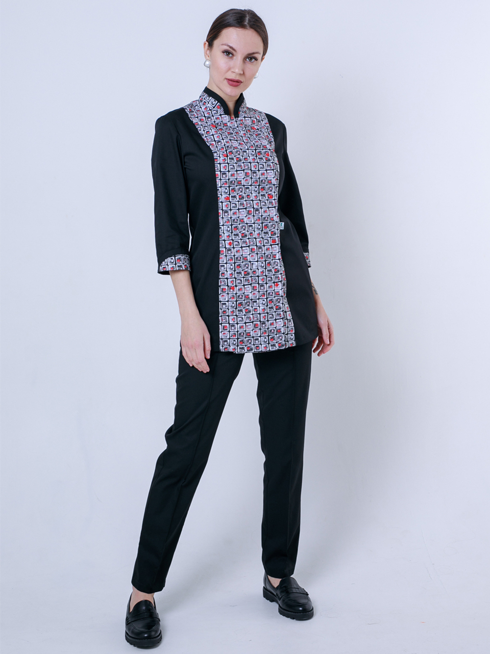 Женский поварской китель от производителя с отделкой