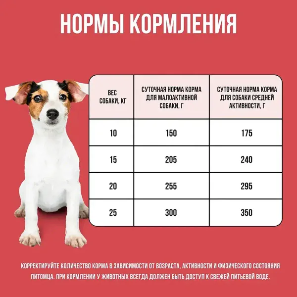 Уценка! Срок 27.08.26/ Сухой корм BOWL WOW для собак средних пород с индейкой, курицей, рисом и свеклой