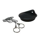 Комплект пробка с цепочкой для ванны черная