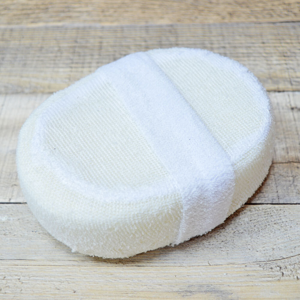 Мочалка банная сизаль на поролоне 11*14см