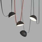 DK5660-BK Cветильник для трека-ремня Belty Smart, серия Flow со светодиодом, D220*H117мм, 48V DC, 24W, RA90, 120°, 3000-5700K, IP20, черный, алюминий