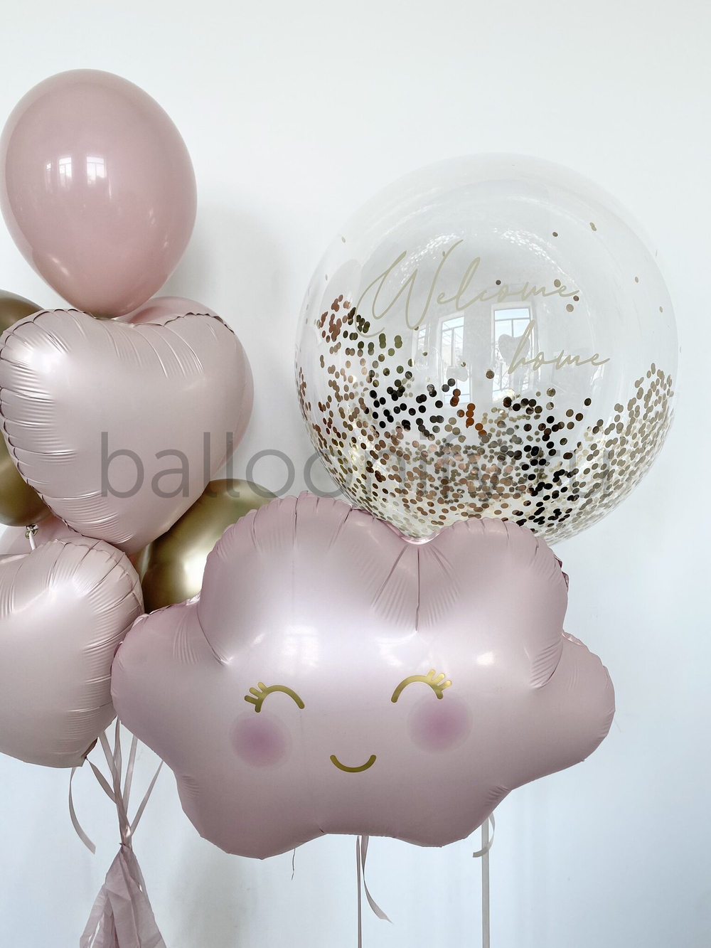 Набор шаров на выписку "Розове небо"