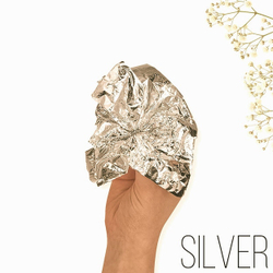 Зеркальная поталь "Mirror Shine", Antique Silver, 100 шт. 8*8,5см