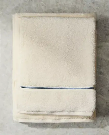ZARA HOME ПОЛОТЕНЦЕ С ВЫШИТОЙ КАЙМОЙ, СИНИЙ