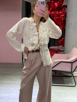 Брюки Almond с ремнем пыльная роза