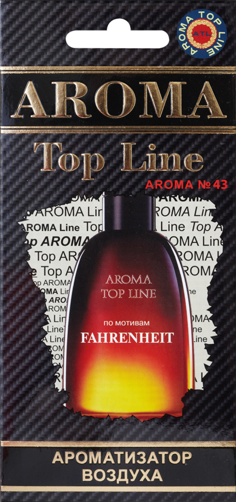 Ароматизатор для автомобиля AROMA TOP LINE №43 FAHRENHEIT картон