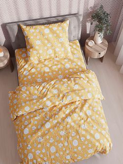 Простынь на резинке поплин Сказка "Совята (компаньон)" 90x200 см