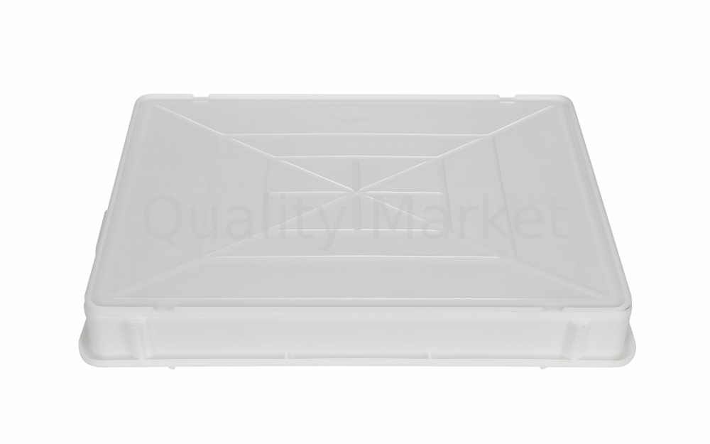 Лоток для теста 650х430х80 мм без крышки белый ПП