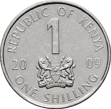 1 шиллинг 2009 Кения