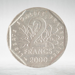France, 2 Francs 2000, VF
