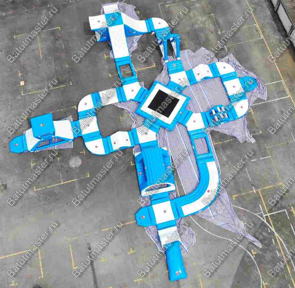 Коммерческий аквапарк на воде «Улыбка моря» 37×32×4 м