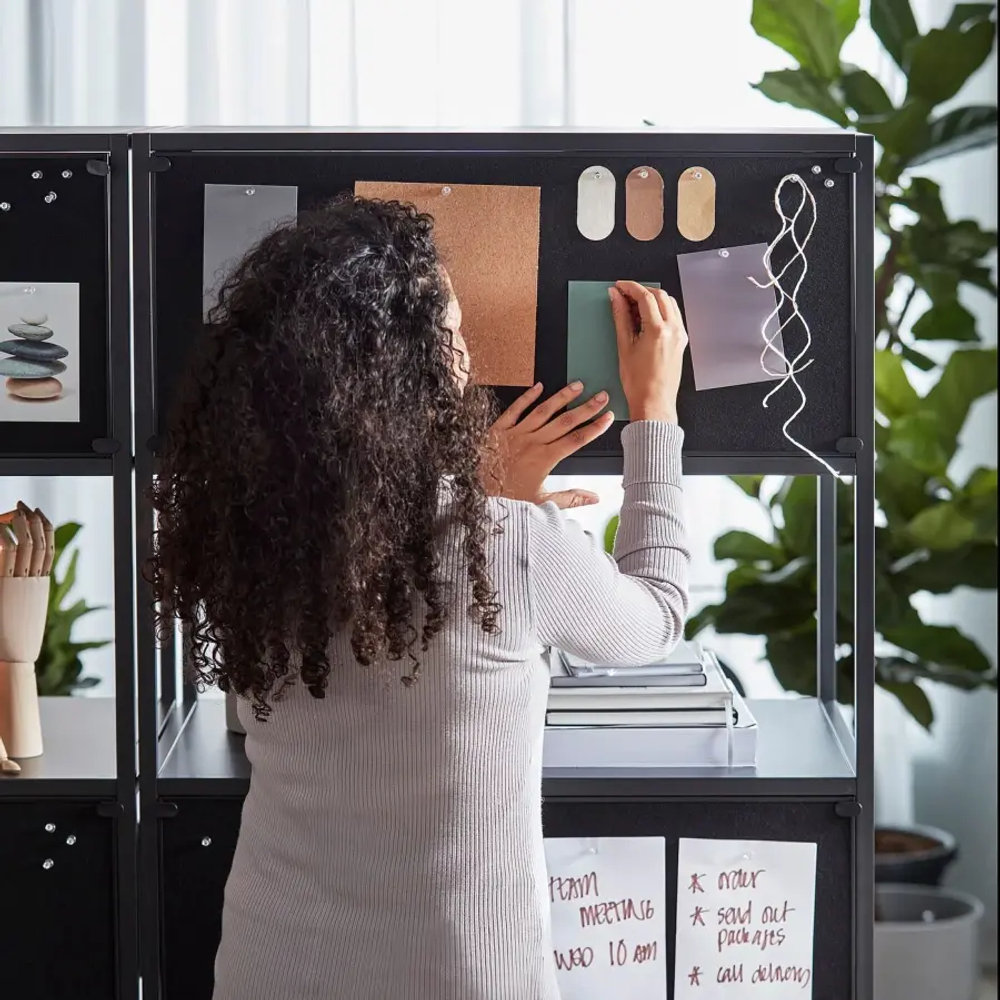 Шкаф с раздвижными дверями - IKEA TROTTEN/ТРОТТЕН ИКЕА, 180х80 см, черный