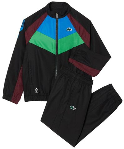 Костюм теннисный Lacoste Tennis x Daniil Medvedev Tracksuit - black/blue/green/bordeaux