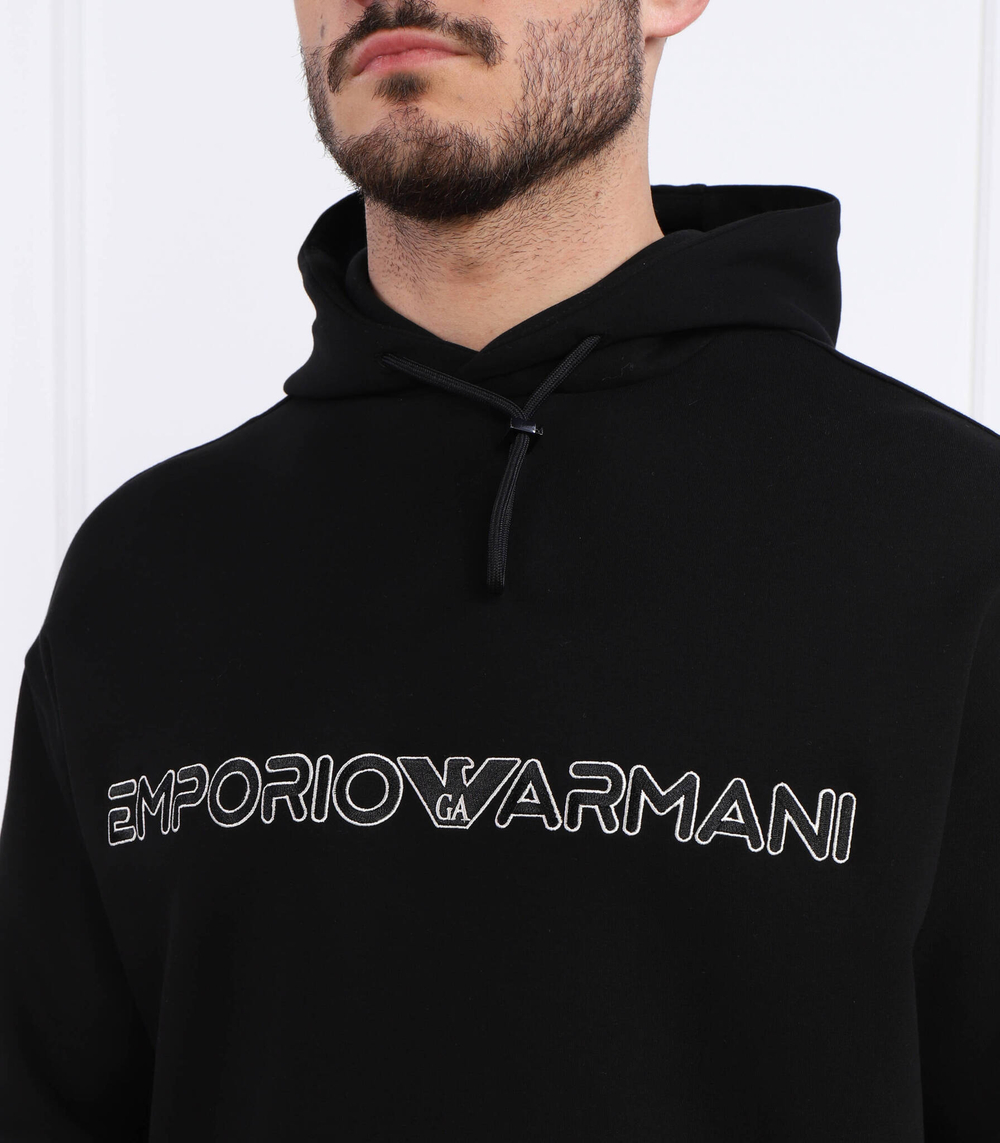 Худи Emporio Armani - черный(3R1MBC 1JHSZ)