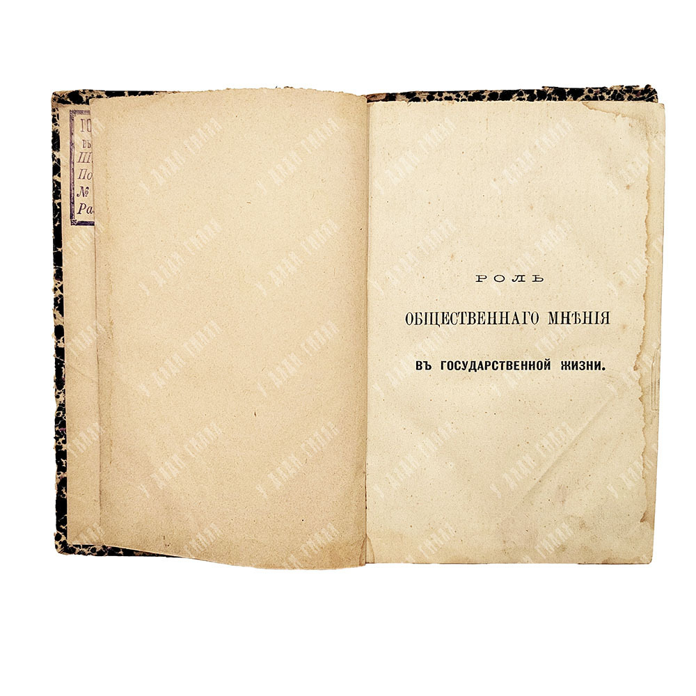 Гольцендорф Ф. Роль общественного мнения в государственной жизни, 1881.
