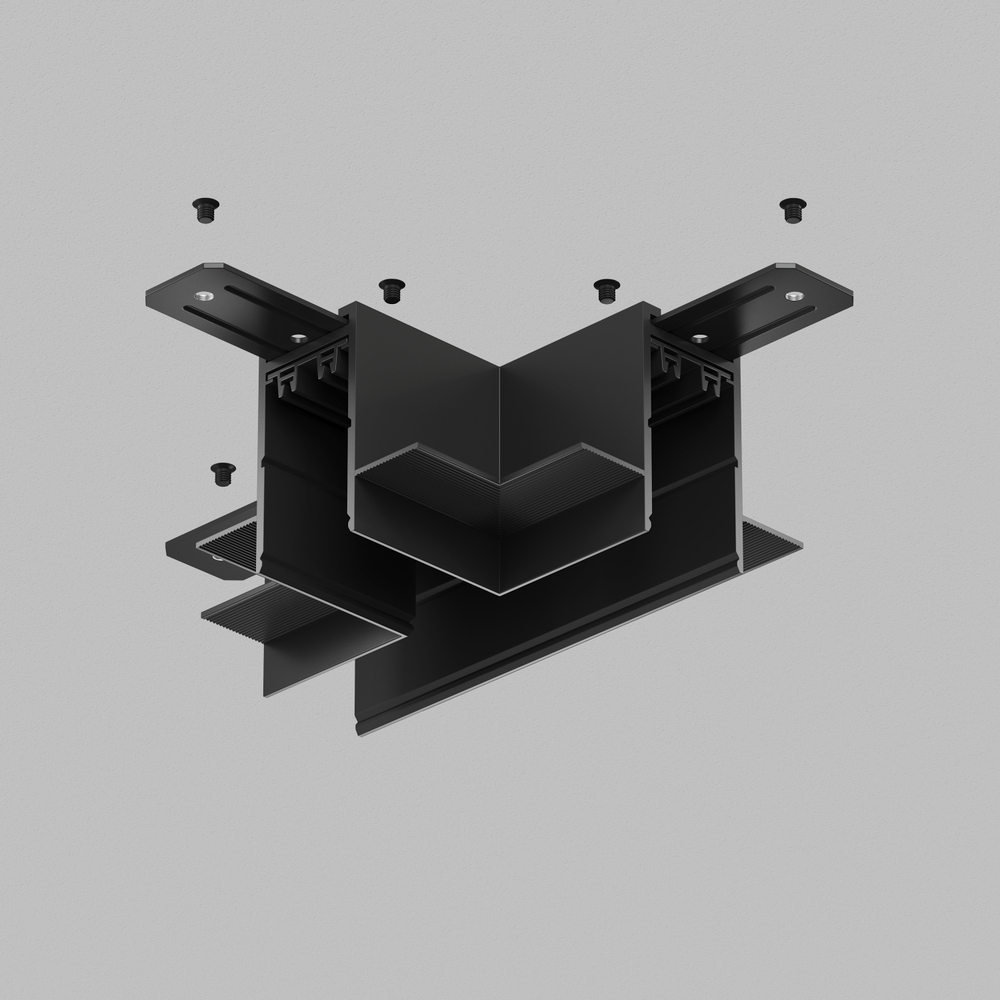 TR2113-BK Коннектор трека SMART для ГКЛ , \&amp;quot;Т\&amp;quot; образный, механический , черный.