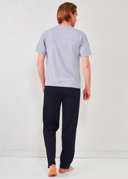 RELAX MODE / Пижама мужская мужская со штанами и рубашкой хлопок - 10705