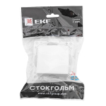 Стокгольм Механизм Кабельного вывода белый EKF