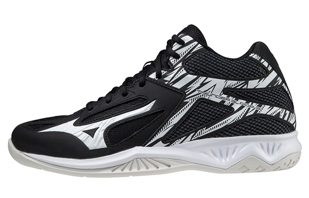 Mizuno Volleyball Shoes Unisex Mid top Black/White