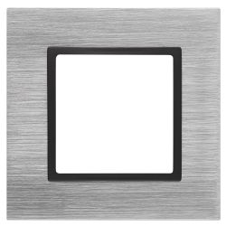 14-5201-41 ЭРА Рамка на 1 пост, металл, Эра Elegance, сталь+антр