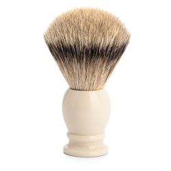 Помазок MUEHLE CLASSIC, барсучий ворс высшей категории Silvertip, смола, цвет слоновой кости, размер XL (95 K 257)