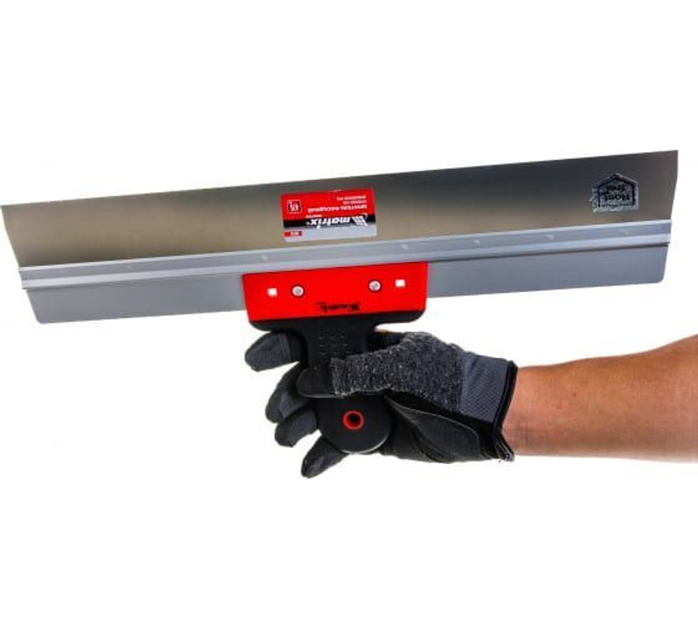 шпатель фасадный из нержавеющей стали, 475 мм, двухкомпонентная ручка Матрикс