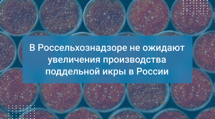 В Россельхознадзоре не ожидают увеличения производства поддельной икры в России