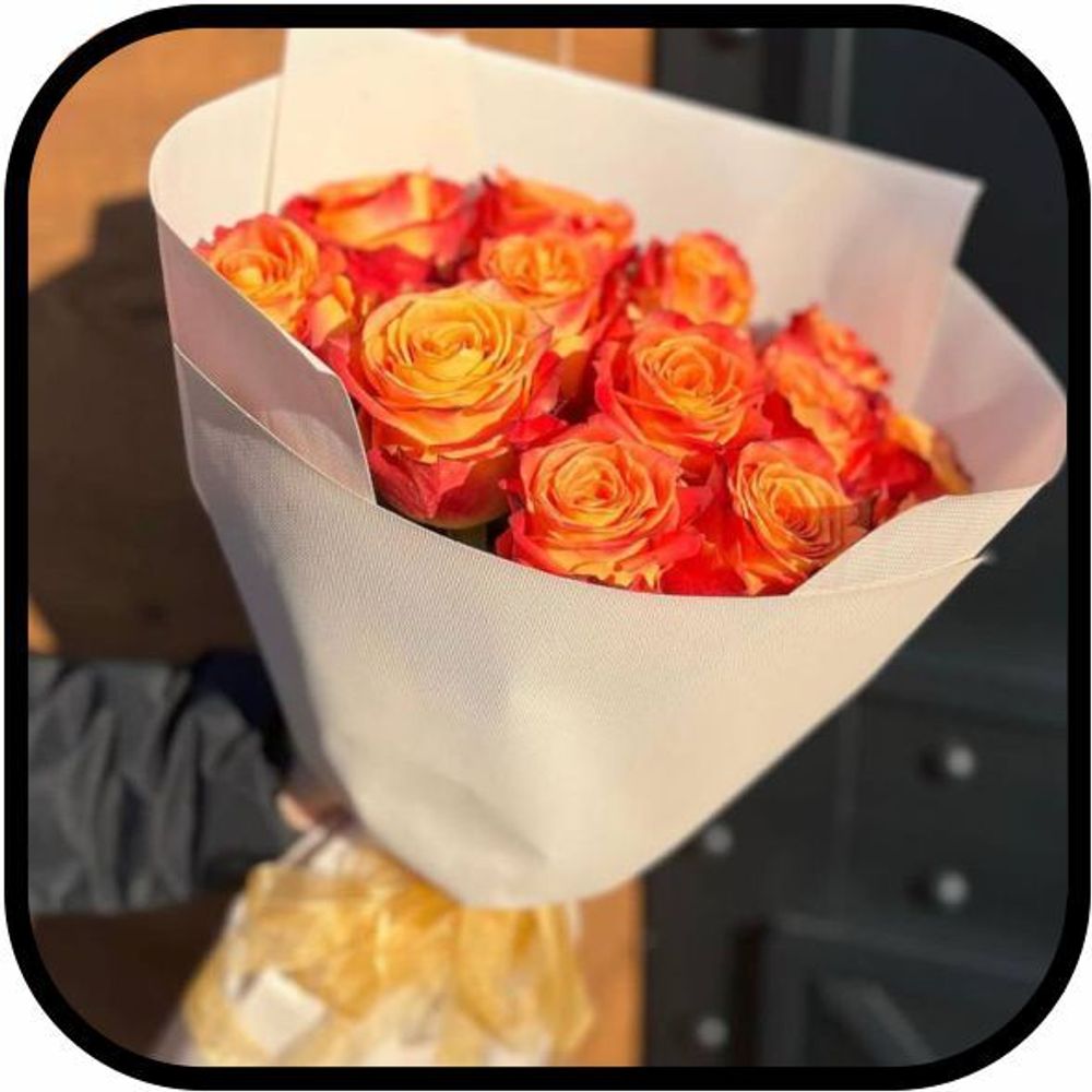 Розы оранжевые (Цветочный бутик)
