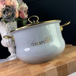 Lenardi 776-039 Кастрюля эмалированная 5л. с крышкой 24см. MIGUEL в под.уп.(х6)