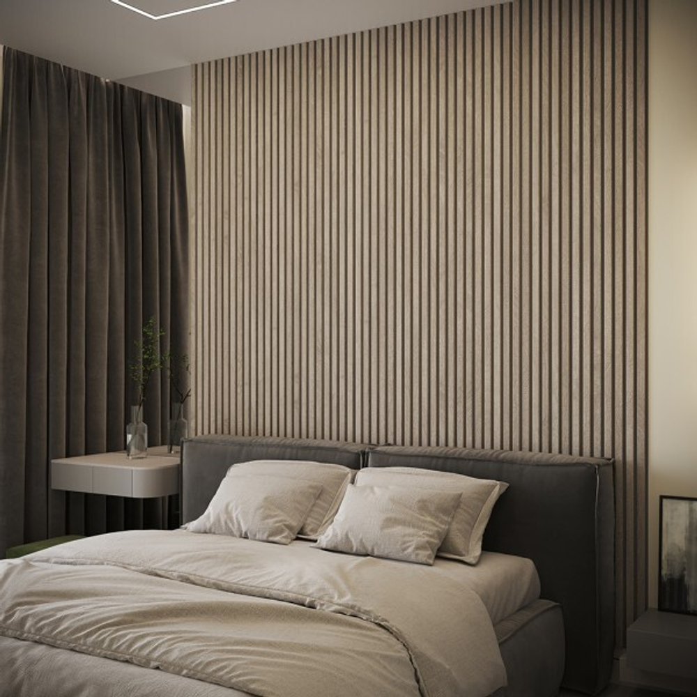 Панель стеновая реечная МДФ 3D Line Modern L03 Ель серебристая 2750 мм