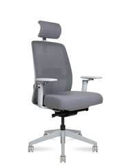 Кресло офисное  Altai SL 6D  серый пластик  серая сетка  серая ткань