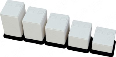 Набор подставок для 5 пар серег/кубик/2 язычка/основание/Н-40,50,60,70,80 мм.