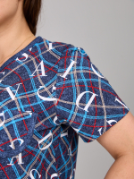 Пижама с бриджами КД-61/джинса-цепочкабуквы