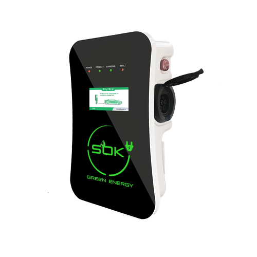 Зарядная станция S'OK Green Energy M3W Series Wallbox EV Charger, 1 фаза, 7 кВт, 32А/220В (SM3W10732542-0)