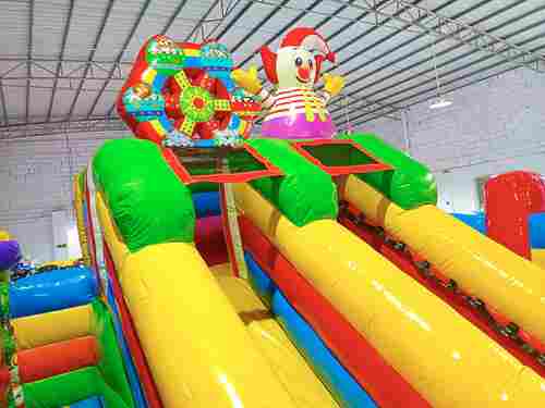 Надувной батут "Цирк приехал" с горкой
