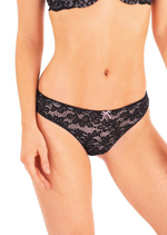 Кружевные трусики-бразилиана Amy (Размер: XS) (Цвет: кремовый)