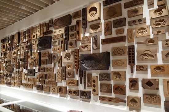 Японские деревянные резные формы Кашигата